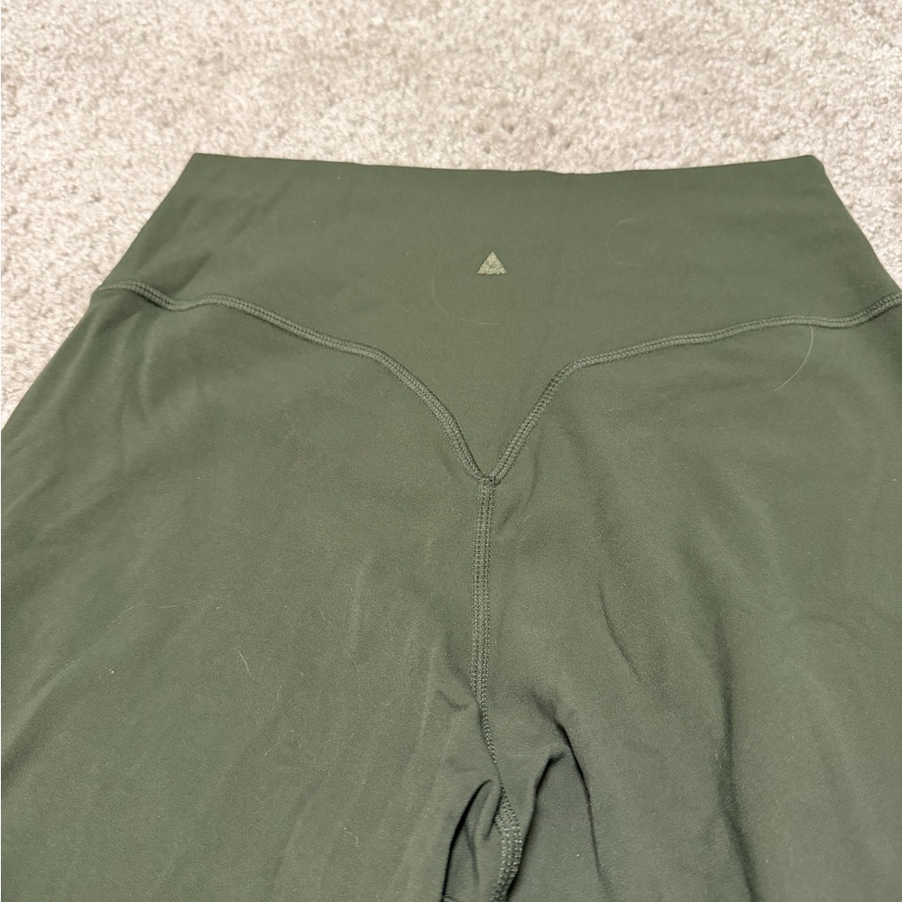 Olive Green High-Waisted Leggings - Picture 2 of 2